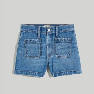 Madewell High Rise Sailor Short, Earlwood wash. High rise front pocket NWT